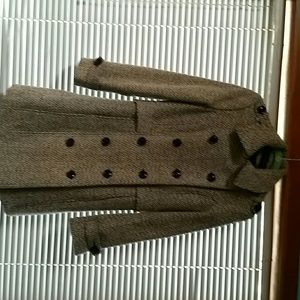 Black and white coat size med.